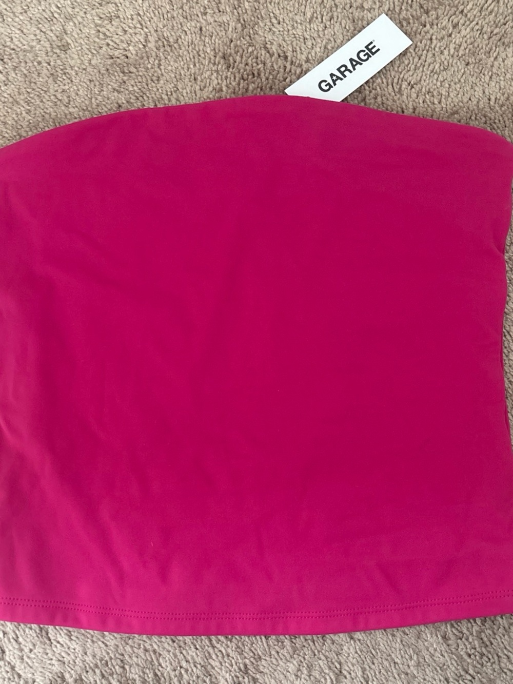 Garage Hot Pink Strapless Tube Top